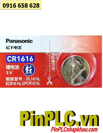 Panasonic CR1616, Pin 3v lithium Panasonic CR-1616CW/5B nội địa Trung, X.xứ Indonesia